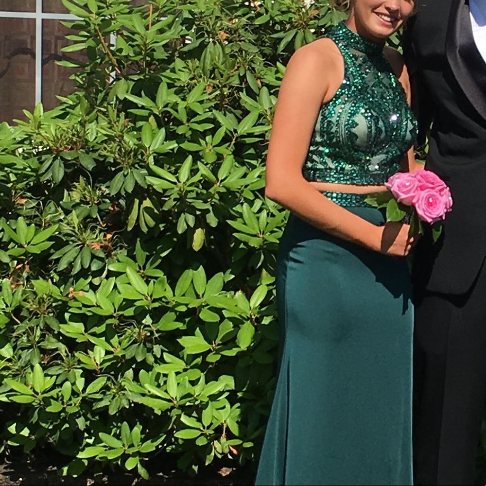 Dave & Johnny Two-Piece Prom Dress